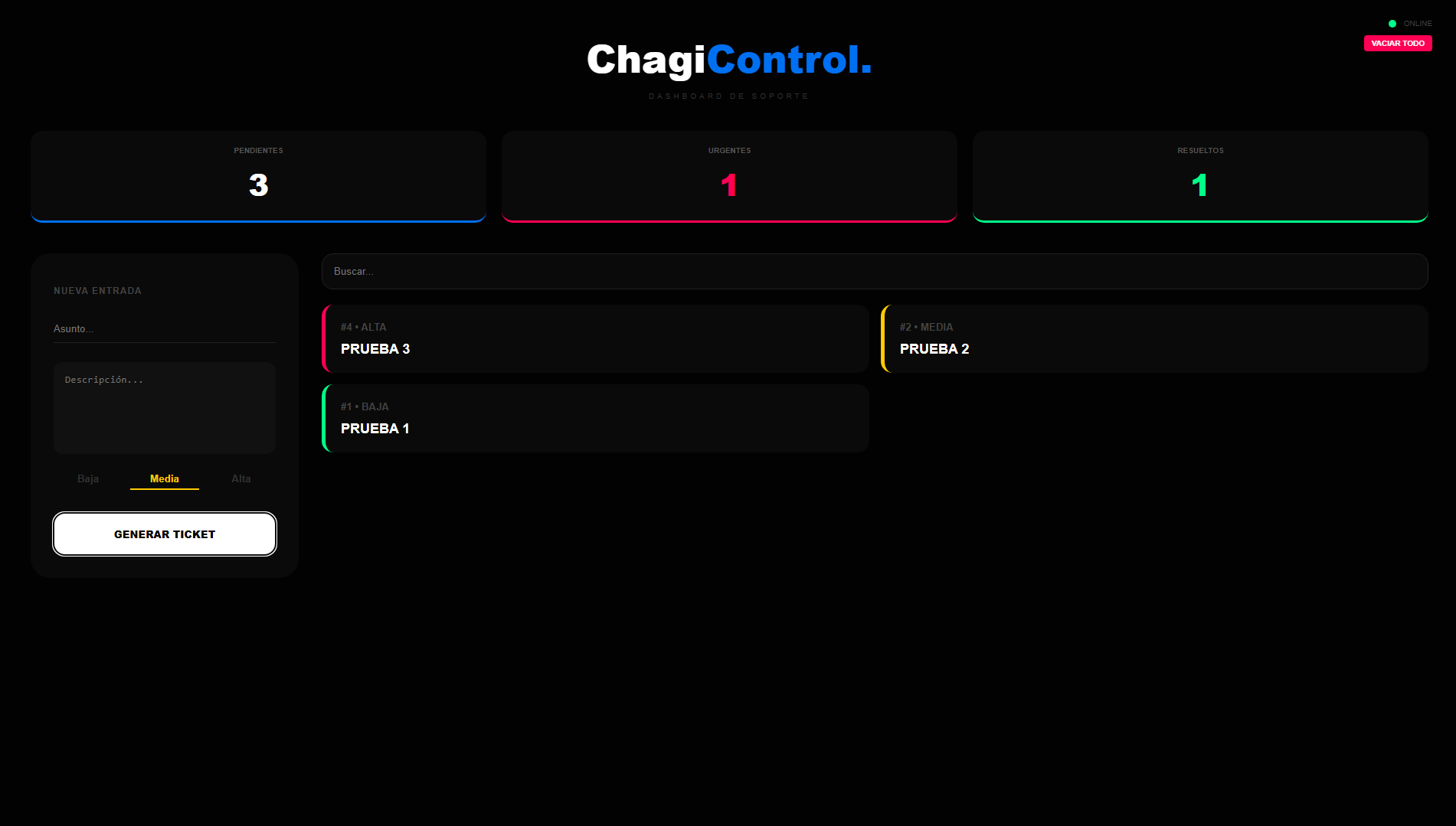 Sistema ChagiControl