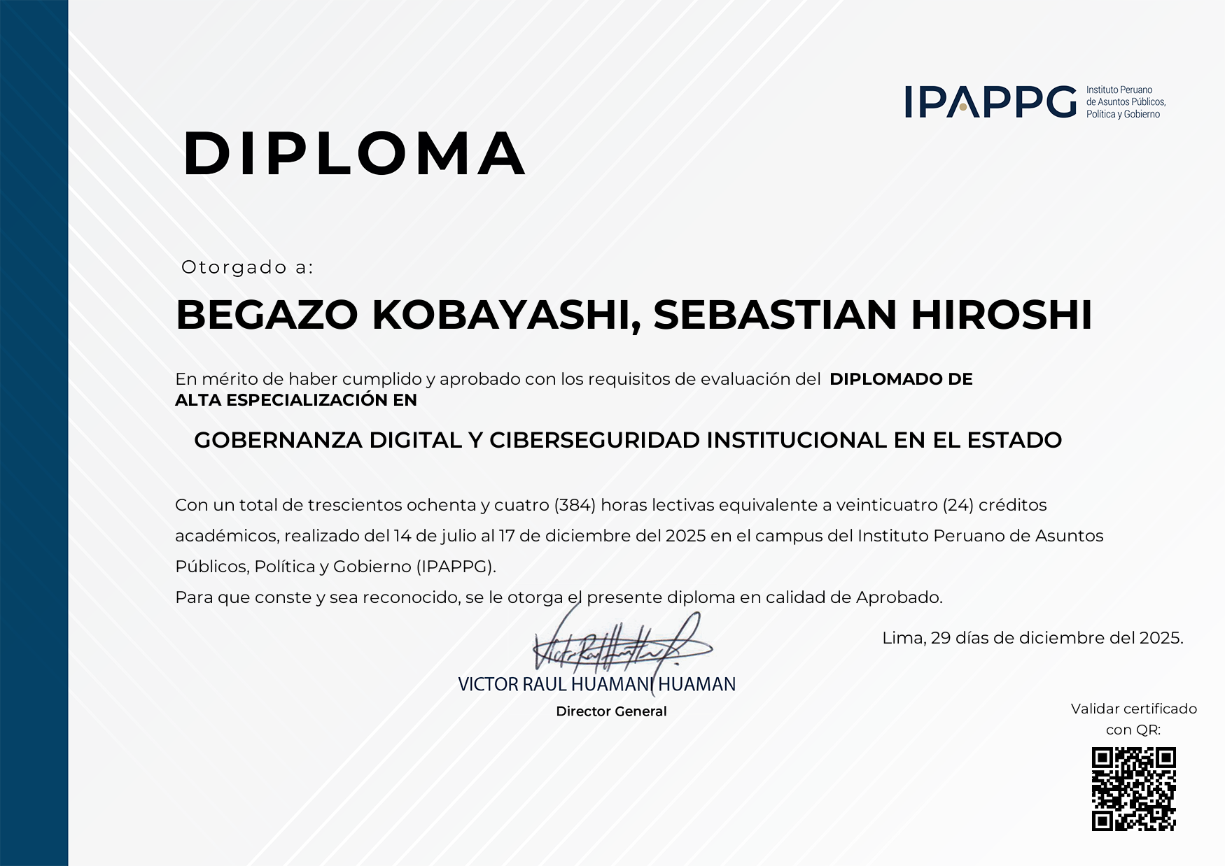 GOBERNANZA DIGITAL Y CIBERSEGURIDAD INSTITUCIONAL EN EL ESTADO